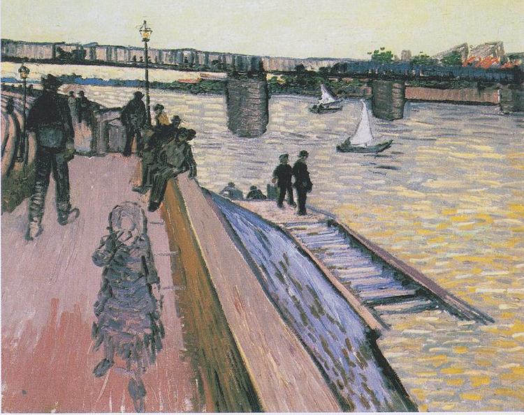 Vincent Van Gogh The Bridge of Triquetaille oil painting picture